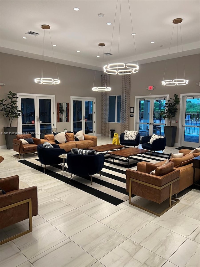 495 NE 5th Way, Florida City, FL 33034 - lobby featuring a high ceiling and recessed lighting