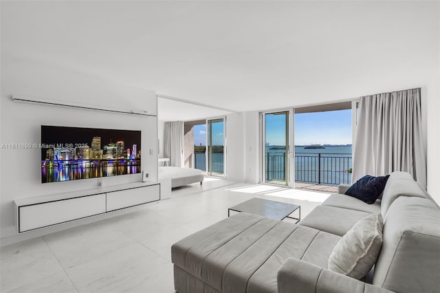 770 NE 69th St Unit 6C, Miami, FL 33138 - living area featuring a water view