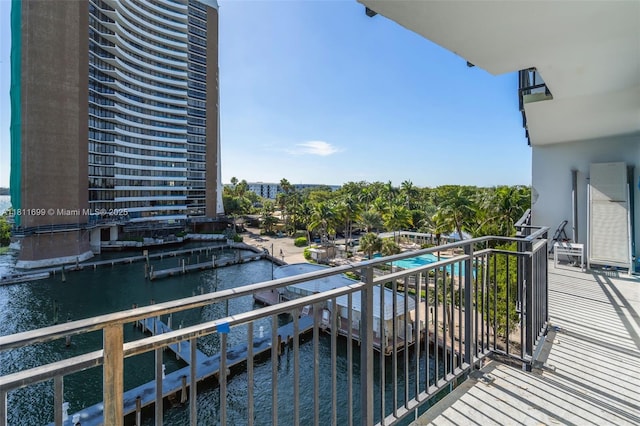 770 NE 69th St Unit 6C, Miami, FL 33138 - balcony with a water view