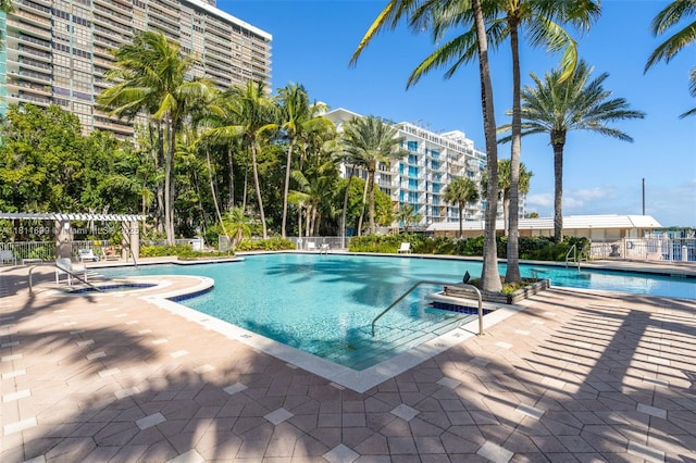 770 NE 69th St Unit 6C, Miami, FL 33138 - community pool featuring a patio area