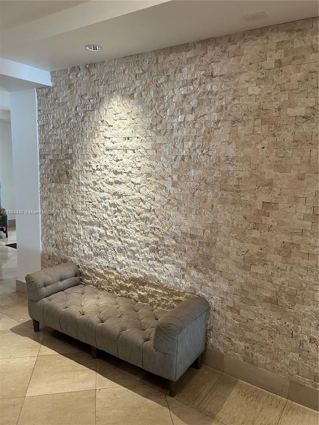 575 Crandon Blvd Unit 808, Key Biscayne, FL 33149 - sitting room with tile patterned flooring