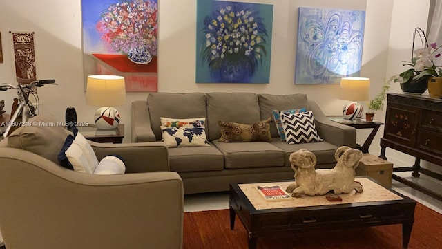 1811 Jefferson St Unit 607, Hollywood, FL 33020 - living room featuring wood finished floors