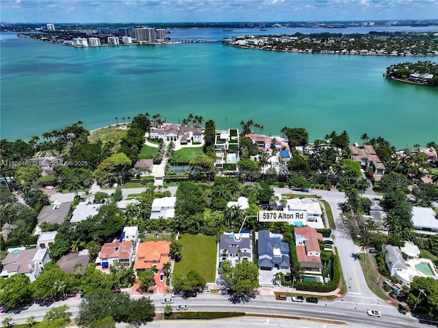 5970 Alton Rd, Miami Beach, FL 33140 - aerial view of residential area with a nearby body of water