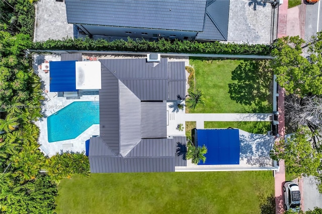 5970 Alton Rd, Miami Beach, FL 33140 - bird's eye view of a pool