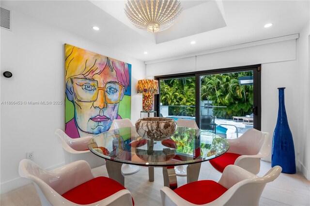 5970 Alton Rd, Miami Beach, FL 33140 - dining room featuring recessed lighting