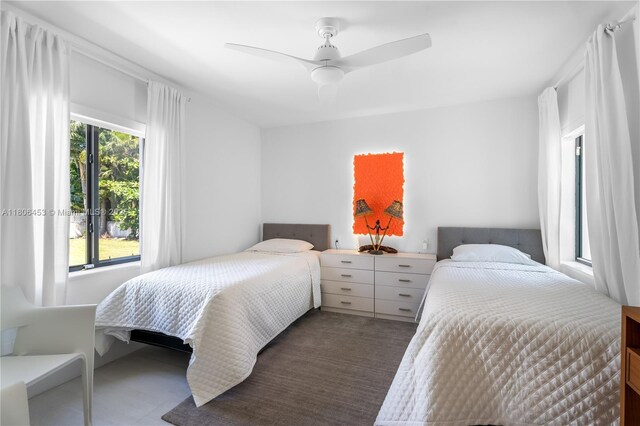 5970 Alton Rd, Miami Beach, FL 33140 - bedroom featuring a ceiling fan