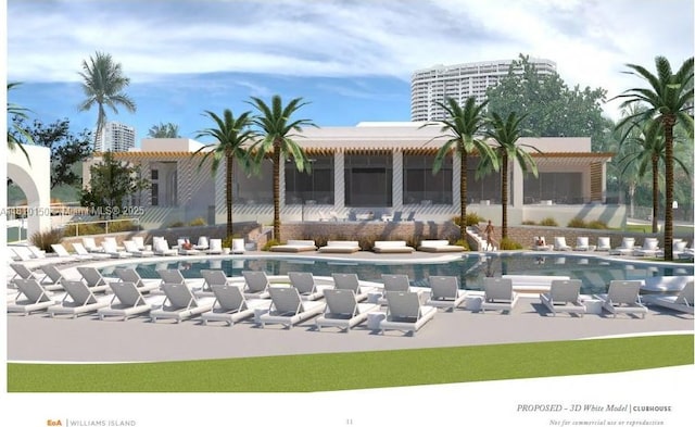 3900 Island Bl Ph 2, Aventura, FL 33160 - community pool with a patio area