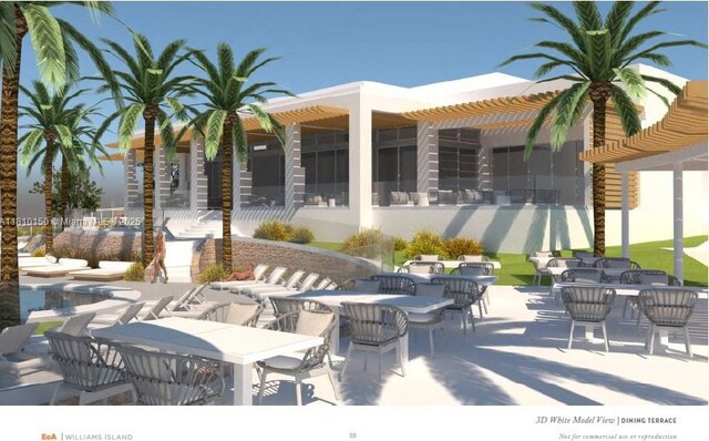3900 Island Bl Ph 2, Aventura, FL 33160 - view of patio featuring outdoor dining area