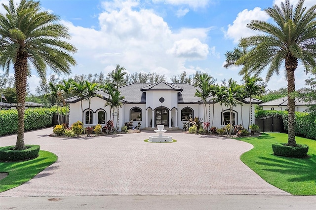 20120 SW 133rd Ave, Miami, FL 33177 - view of front facade with curved driveway and stucco siding