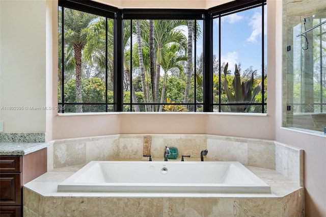 20120 SW 133rd Ave, Miami, FL 33177 - full bathroom with a bath, plenty of natural light, and vanity