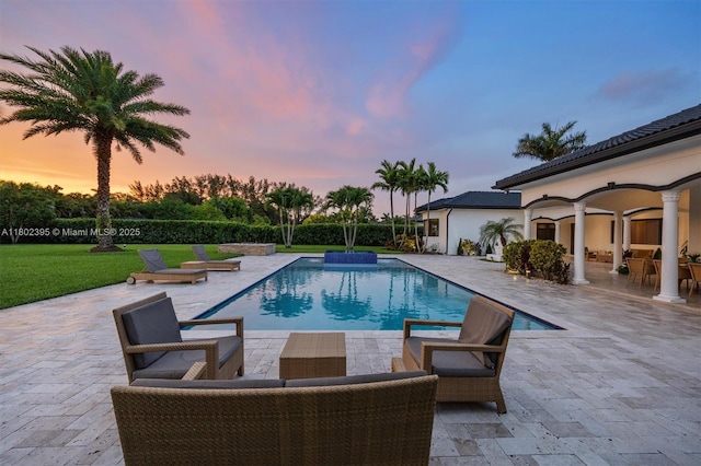 20120 SW 133rd Ave, Miami, FL 33177 - swimming pool with a patio area and a yard