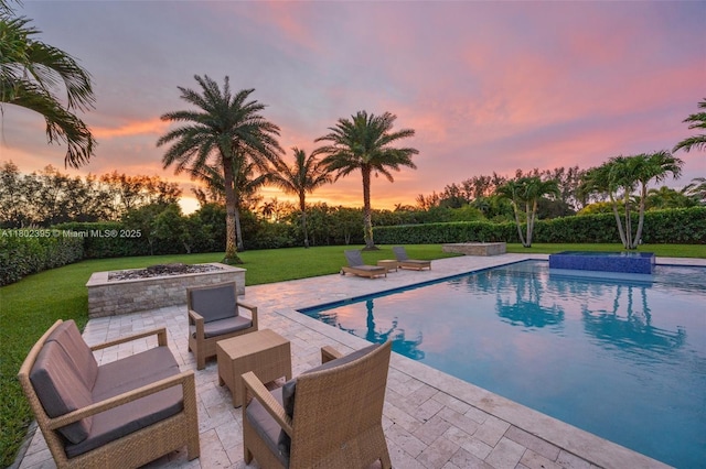 20120 SW 133rd Ave, Miami, FL 33177 - view of pool featuring a patio area and a yard