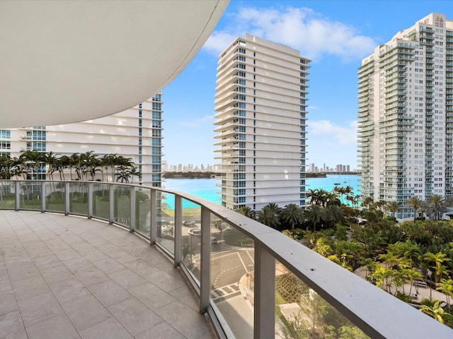 500 Alton Rd Unit 805, Miami Beach, FL 33139 - balcony with a water view and a view of city