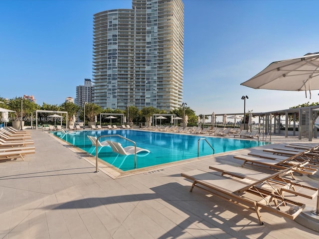 500 Alton Rd Unit 805, Miami Beach, FL 33139 - community pool featuring a patio area