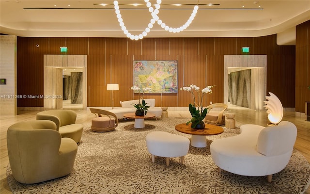 500 Alton Rd Unit 805, Miami Beach, FL 33139 - lobby with wooden walls