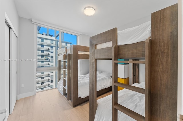 16385 NE Biscayne Blvd Unit 1901Storage, North Miami Beach, FL 33160 - bedroom with a wall of windows and baseboards