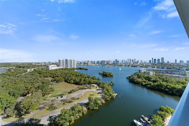 16385 NE Biscayne Blvd Unit 1901Storage, North Miami Beach, FL 33160 - aerial view of city skyline and a nearby body of water