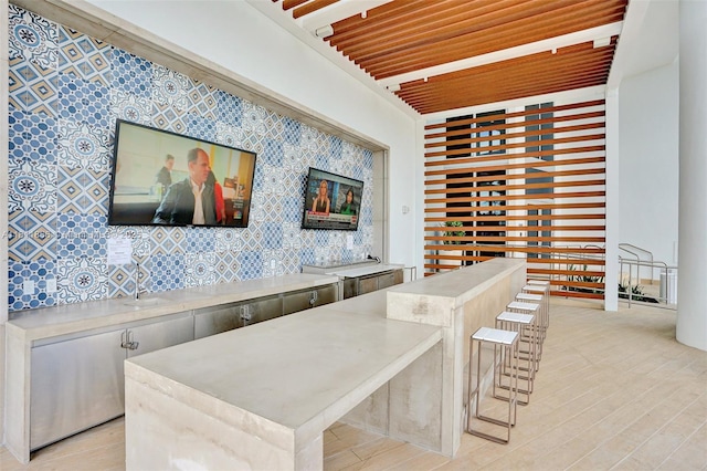 16385 NE Biscayne Blvd Unit 1901Storage, North Miami Beach, FL 33160 - wine area featuring light wood-style floors