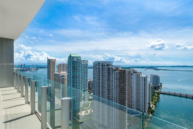 300 Biscayne Blvd Way Unit 3606, Miami, FL 33130 - balcony with a water view and a city view