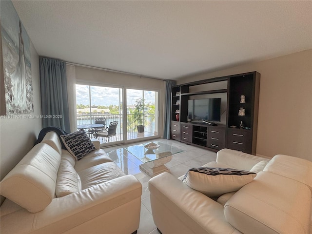 2097 S Ocean Dr Unit 302, Hallandale Beach, FL 33009 - living area with light tile patterned flooring