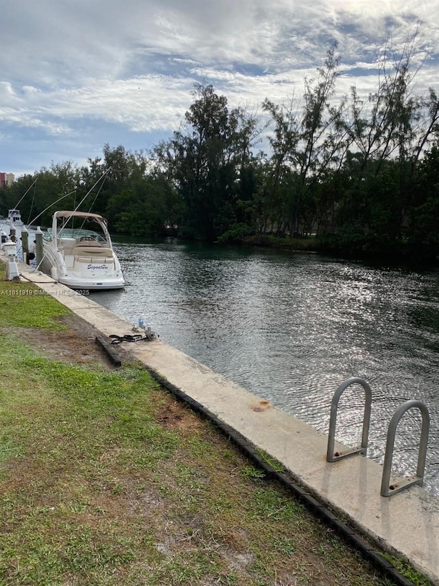 3660 NE 166th St Unit 115, North Miami Beach, FL 33160 - dock area featuring a water view