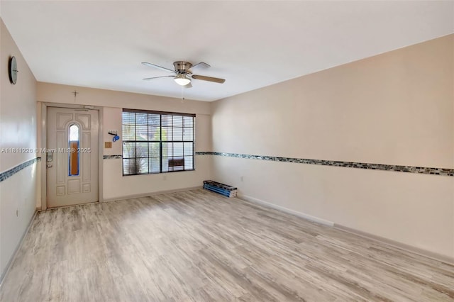 2001 Seagrape Ave, Pembroke Pines, FL 33026 - foyer entrance with ceiling fan, wood finished floors, and baseboards