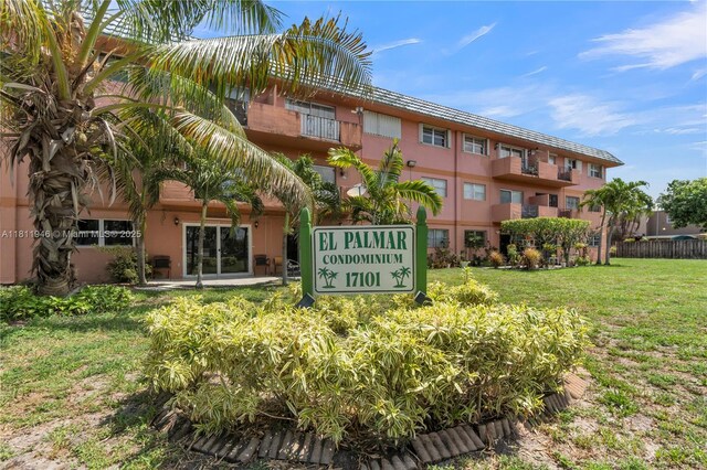 17101 NW 57th Ave Unit 110, Miami Gardens, FL 33055 - community sign with a yard