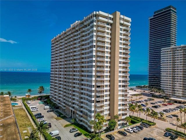 1950 S Ocean Dr Unit 7F, Hallandale Beach, FL 33009 - view of apartment building / complex with a water view