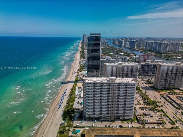 1950 S Ocean Dr Unit 7F, Hallandale Beach, FL 33009 - view of urban area with waterfront with a beach