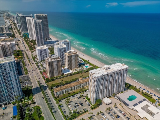 1950 S Ocean Dr Unit 7F, Hallandale Beach, FL 33009 - view of urban area featuring waterfront with a beach