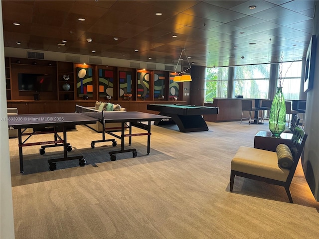 2641 N Flamingo Rd Unit 1001N, Sunrise, FL 33323 - recreation room featuring carpet floors and billiards table