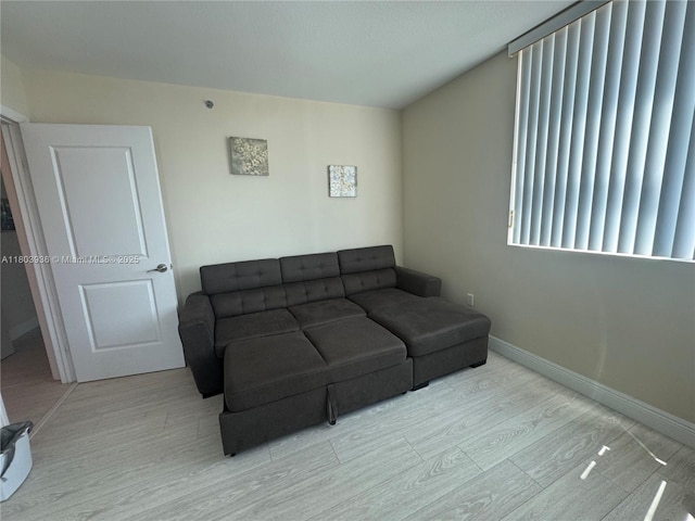 2641 N Flamingo Rd Unit 1001N, Sunrise, FL 33323 - living room with wood finished floors and baseboards