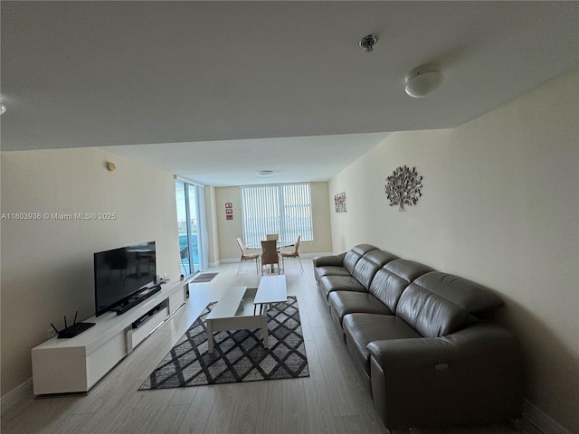 2641 N Flamingo Rd Unit 1001N, Sunrise, FL 33323 - living area with wood finished floors and baseboards