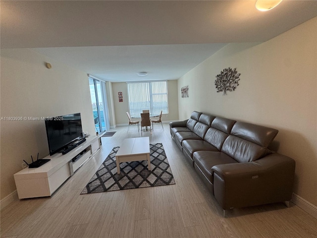 2641 N Flamingo Rd Unit 1001N, Sunrise, FL 33323 - living area with wood finished floors and baseboards
