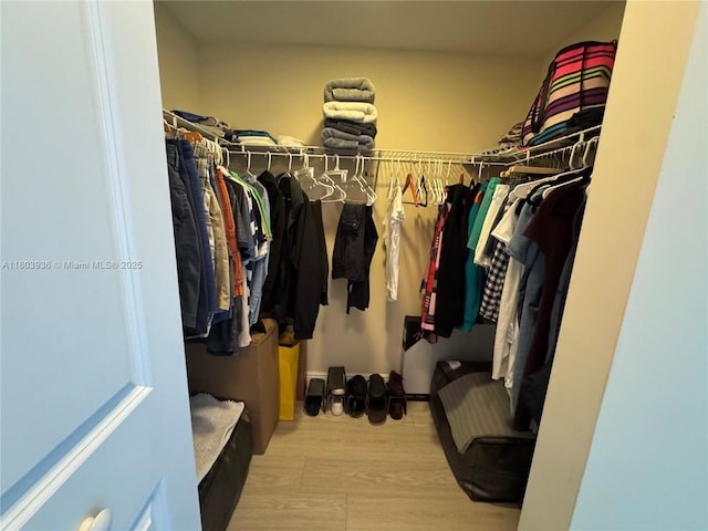 2641 N Flamingo Rd Unit 1001N, Sunrise, FL 33323 - walk in closet with wood finished floors
