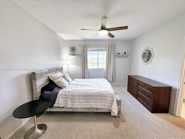 1104 NW 100th Ave, Pembroke Pines, FL 33024 - bedroom featuring light carpet, a ceiling fan, and baseboards