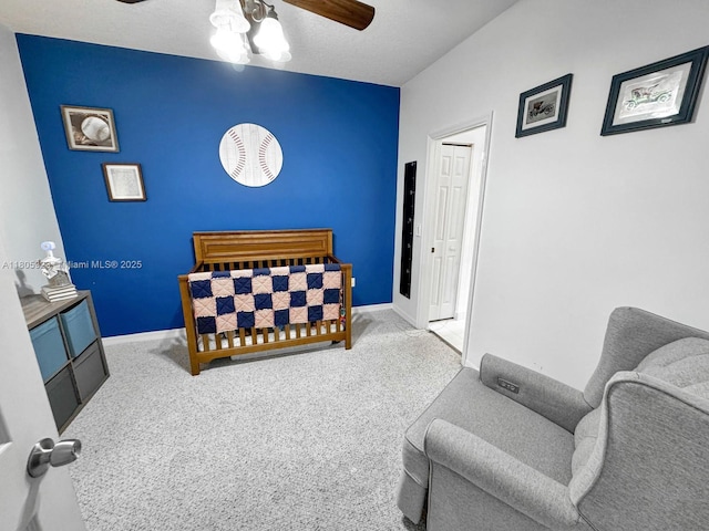 1104 NW 100th Ave, Pembroke Pines, FL 33024 - bedroom featuring carpet flooring, baseboards, and ceiling fan