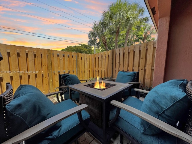 1104 NW 100th Ave, Pembroke Pines, FL 33024 - view of patio with an outdoor fire pit