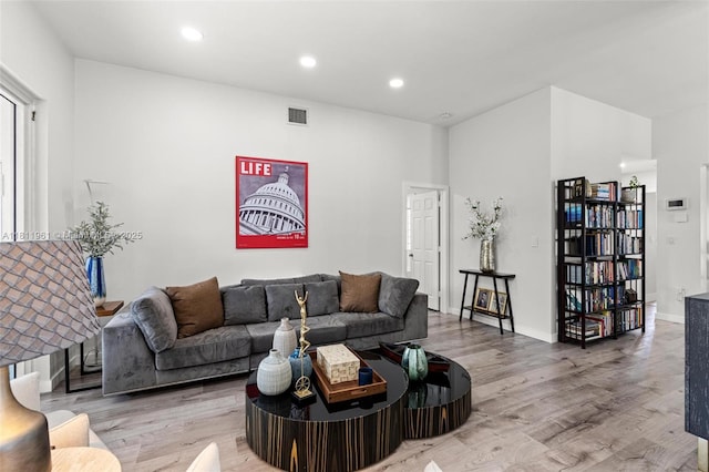 16296 SW 83rd Ln, Miami, FL 33193 - living room with wood finished floors, recessed lighting, and baseboards