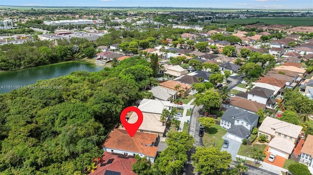 16296 SW 83rd Ln, Miami, FL 33193 - aerial overview of property's location with a large body of water and nearby suburban area