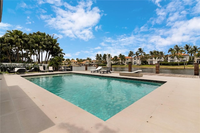 1601 Diplomat Pkwy, Hollywood, FL 33019 - swimming pool featuring a patio and a residential view
