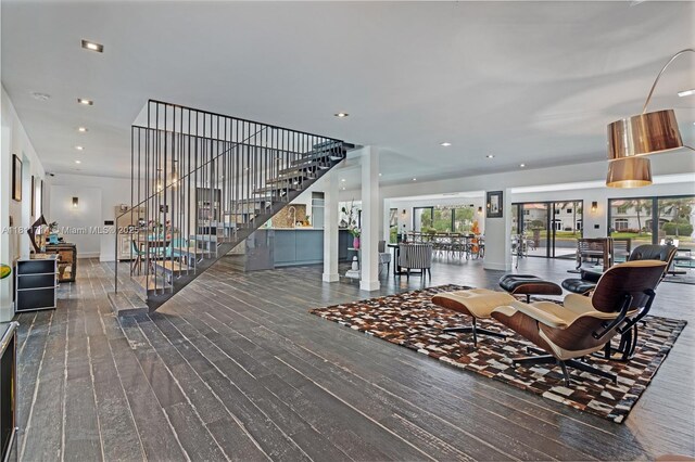 1601 Diplomat Pkwy, Hollywood, FL 33019 - lobby with stairs and recessed lighting