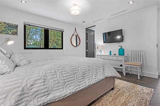 1601 Diplomat Pkwy, Hollywood, FL 33019 - bedroom with wood finished floors