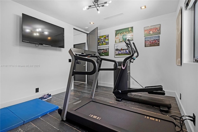 1601 Diplomat Pkwy, Hollywood, FL 33019 - workout area with baseboards