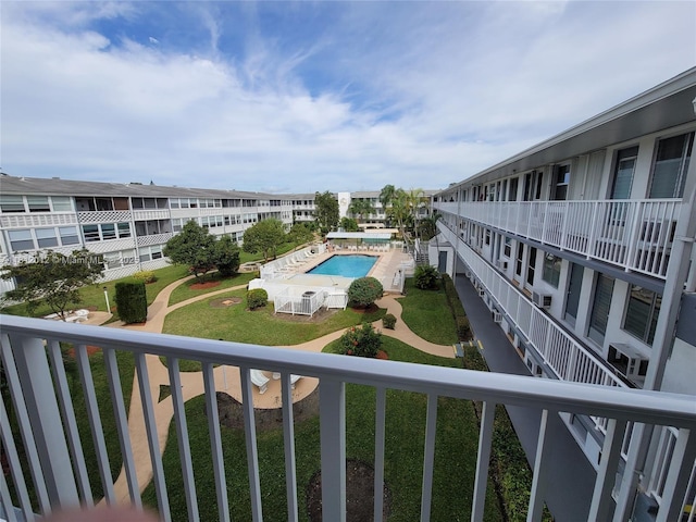 15600 NE 6th Ave Unit 33A, Miami, FL 33162 - balcony featuring view of pool area