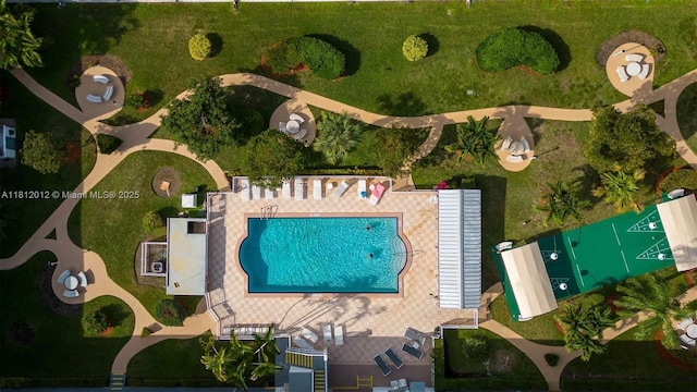 15600 NE 6th Ave Unit 33A, Miami, FL 33162 - aerial view of property and surrounding area featuring a pool area