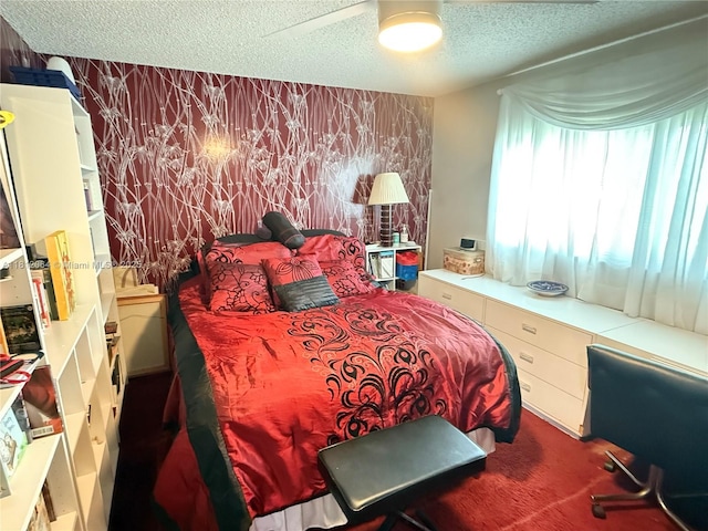 13097 Via Minerva, Delray Beach, FL 33484 - carpeted bedroom with a textured ceiling
