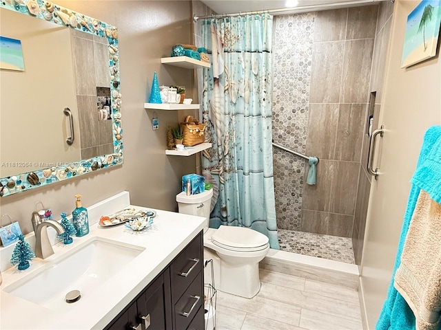 13097 Via Minerva, Delray Beach, FL 33484 - full bathroom with a stall shower, vanity, and toilet