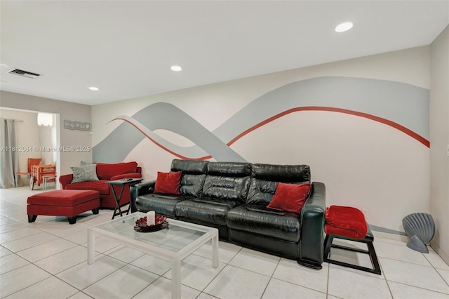 13097 Via Minerva, Delray Beach, FL 33484 - tiled living room featuring recessed lighting and baseboards