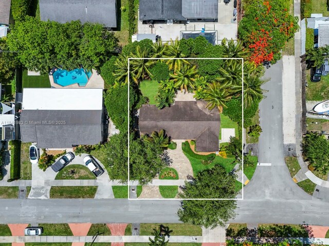 12531 SW 37th Ter, Miami, FL 33175 - view of property location with a pool area and property boundaries highlighted